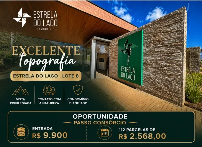 Passo consórcio Estrela do Lago - Entrada 9 mil 