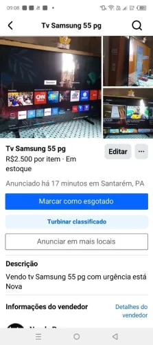 Vendo tv Samsung 55 pg 
