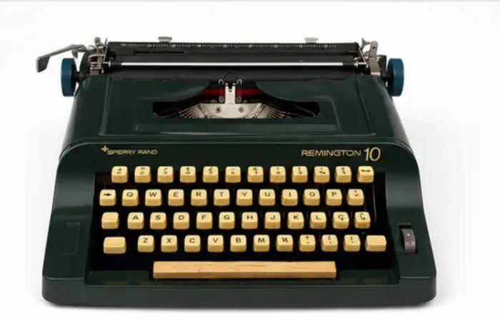 Máquina de Escrever Remington 10 Vintage com Maleta Original Colecionador