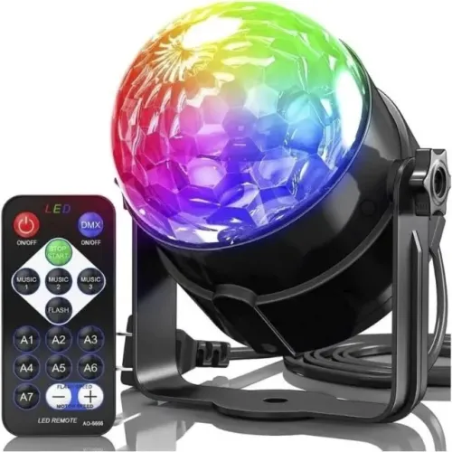 Globo Bola Maluca Luzes de Festa com Canhão de LED