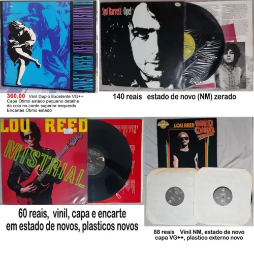 Lps Vinil Variados, Madonna Lou Reed Gun's Syd Barret Lennon Sandy Novelas