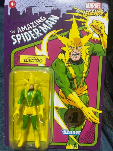 Marvel Legends retrô Kenner Hasbro Electro Spider Man lacrado Edição Especial 