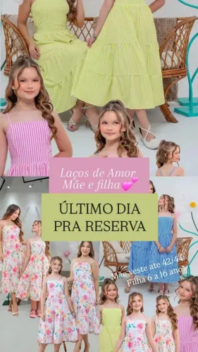 Looks Copa Mãe e filha Filhos Kit casal