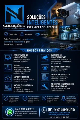 Técnico em TI | Redes Wi-Fi | Câmeras de Segurança | Suporte Técnico