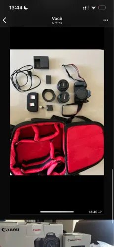 Kit câmera fotográfica Canon eos rebel sl3