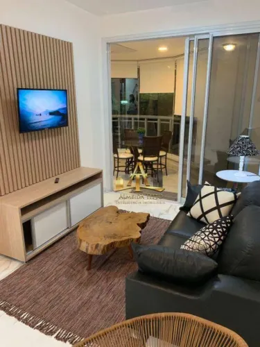 Excelente apartamento mobiliado para locação no Condomínio Wave em Alphaville - Barueri - 