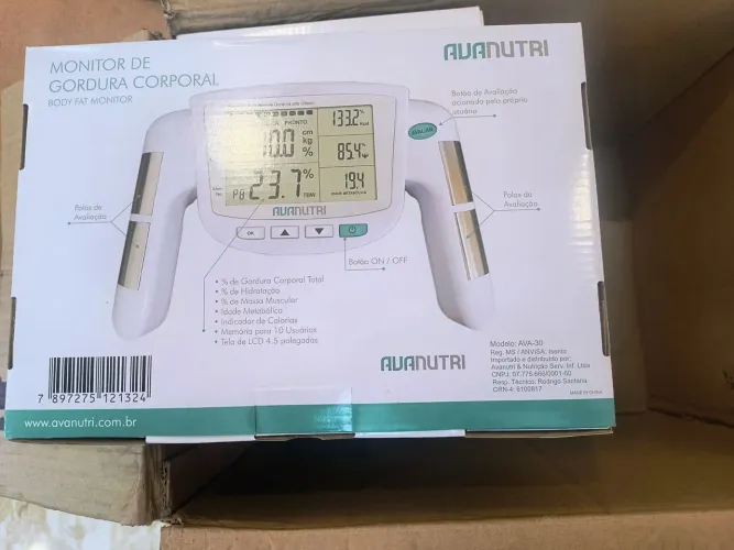 Monitor / Analisador de Gordura por Bioimpedância - Avanutri