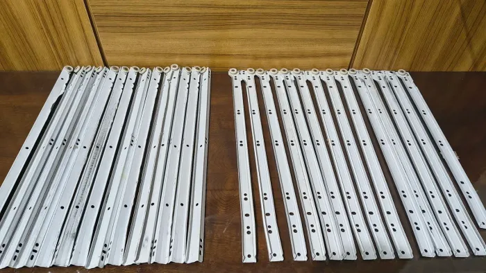 Corrediças Brancas para Gaveta (50cm). 14 pares.<br>14 pares. Pichincha!!!
