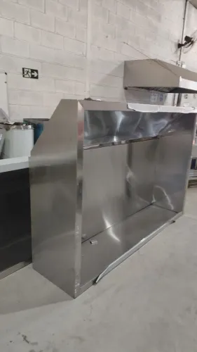 Coifa inox parede 3,00×1,40×0,50 extra larga