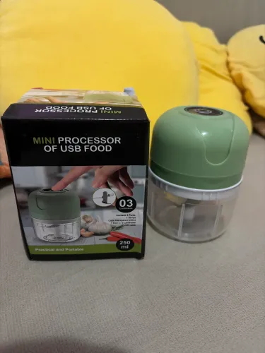 Mini processador de alimentos verde 