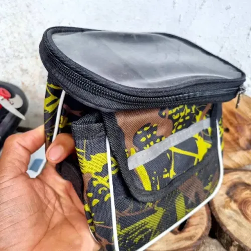 bolsa para bicicleta com porta celular