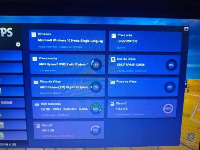 Vendo ou Troco Notebook em PC