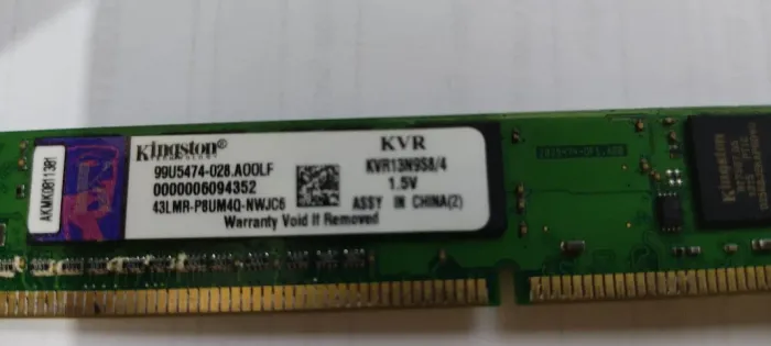 Memória Ram da Kingston Ddr3 4Gb 1333Mhz