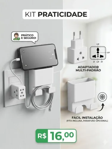 Kit suporte e adaptador