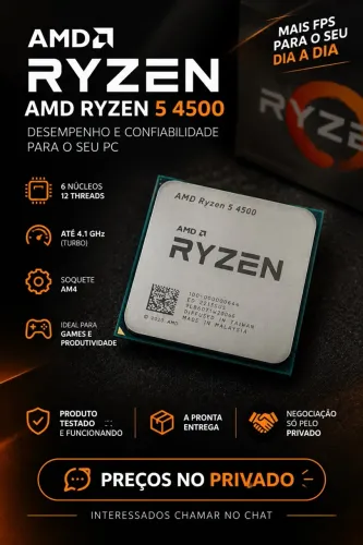 Ryzen 5 4500 (oem) - Perfeito estado