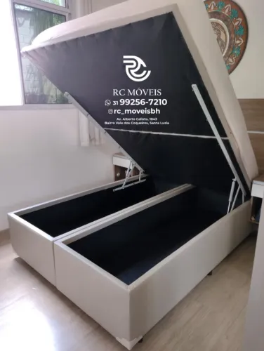 Cama Box Baú Super King 1.93x2.03 Bipartido Blindado Direto da Fábrica