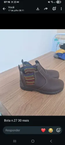 Bota infantil n.27