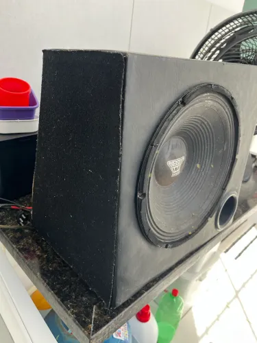 Subwoofer Automotivo + Módulo Taramps + Cabos Blindados Y
