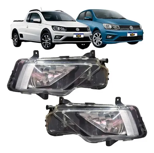 Par Farol De Milha Saveiro G7 Gol G8 2016 A 2022  Transparente