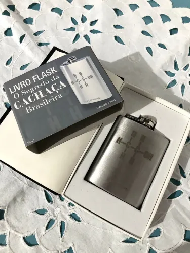 PRESENTE CRIATIVO LIVRO CAIXA EM INOX GRAFADO ANOS 70