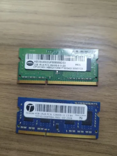 Memórias Notebook DDR3 4GB e 2GB