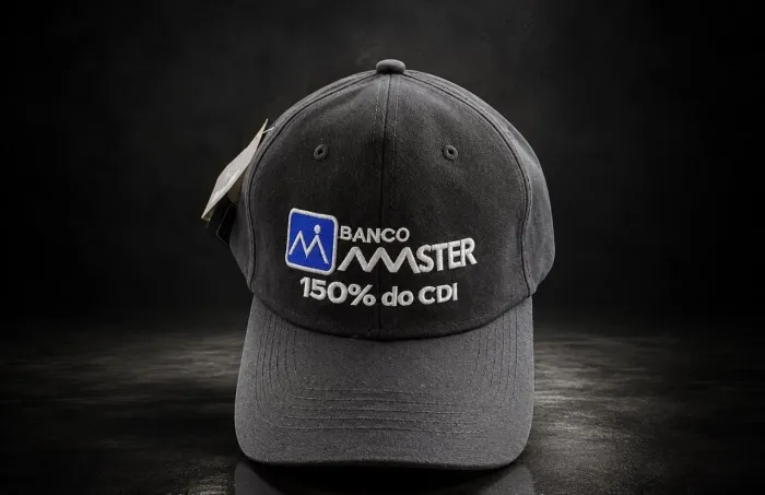 Boné Banco Master Preto 150% CDI
