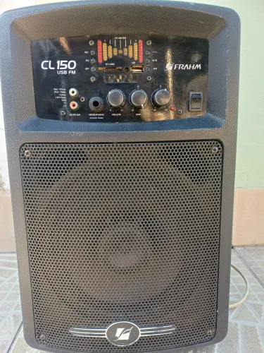 Caixa de Som Amplificada Frahm CL150 USB/FM - Excelente Estado