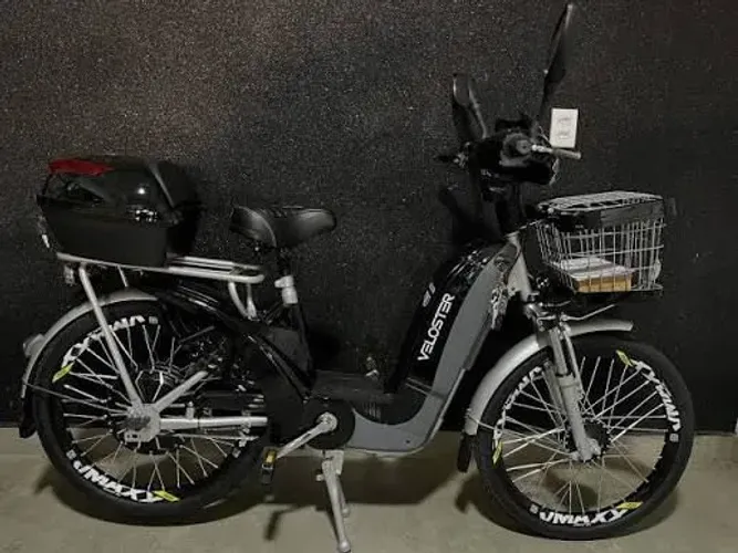 Bicicleta elétrica Veloster 800w preta c NF