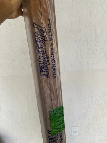  4.1 (22) Porta Sanfonada PVC 0,60x2,10 Multilit Mogno - Plasflex