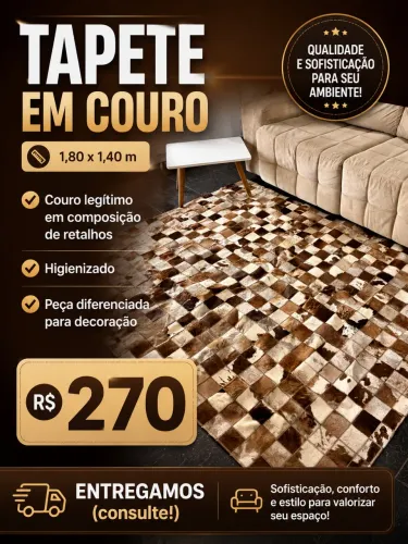 Tapete em couro