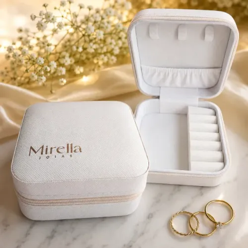 Porta-Joias Mirella Original com Zíper | Organizador de Joias