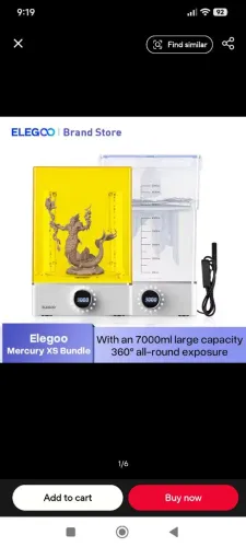 ELEGOO Mercury XS Wash and Cure / Lava e Cura impressora 3D