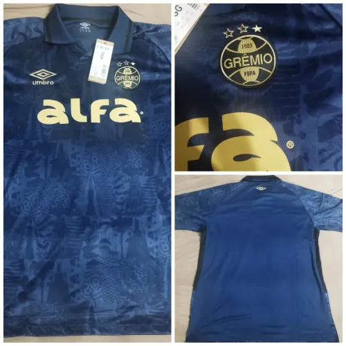 Camisa Grêmio Pampa Azul-Marinho Nova com Etiqueta Tam. M, G, GG, 2XL, 3XL, 4XL