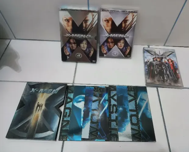 Kit Capas Originais DVD X-Men | Edição Especial Para Reaproveitamento Com Luvas 