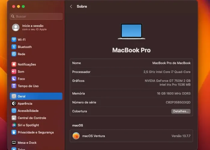 Macbook Pro 15 Ano 2014 ( Peças)