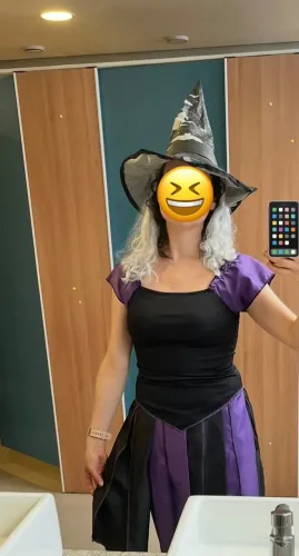 Fantasia de Bruxa + chapéu adulto