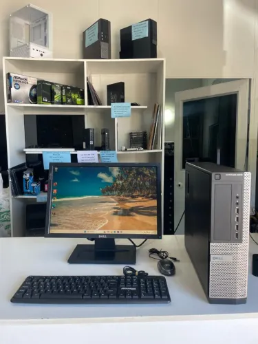 computador completo dell 9010 core i5 3ªger/8gb memoria/240gb ssd/tela 19 pol garantia nf