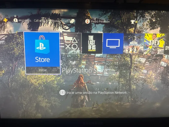 PS4 Slim 1TB + Controle + 5 jogos
