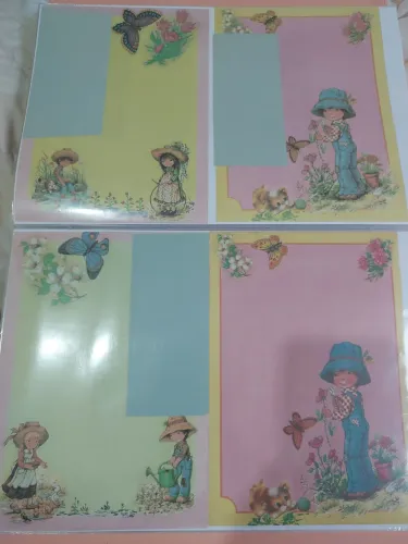 Papéis de carta antigo 5 Papéis 