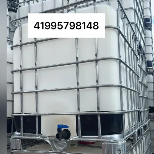 Container IBC 1000 litros, lavado, bolha translúcida