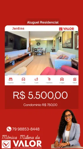 Apartamento para locação no Florata Jardins Clube Residencial, JARDINS, Aracaju, SE