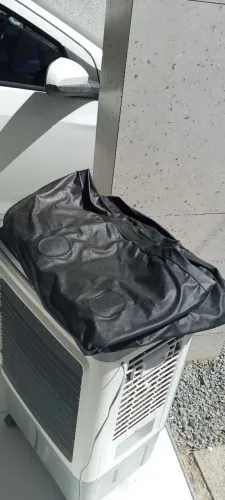 Colchão inflável já com a bomba.
