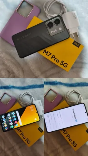 Poco M7 pro 5G 512 giga 12 de ram semi novo entrego até vc cartão 1550