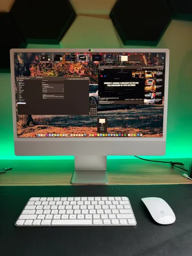 iMac Apple M4 24 polegadas 16GB 256GB Na Caixa - estado de novo