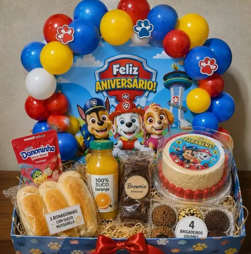 Cesta infantil surpresa todos os temas!