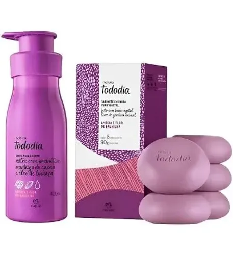 Kit Presente Natura Tododia Ameixa e Flor de Baunilha