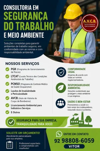 CONSULTORIA EM SEGURANÇA DO TRABALHO E MEIO AMBIENTE