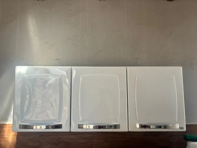 Armário de cozinha branco o conjunto