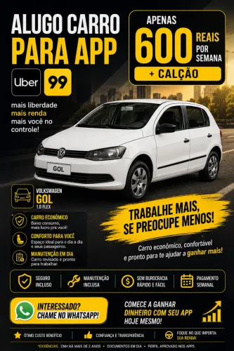 Alugo Carro para aplicativo 