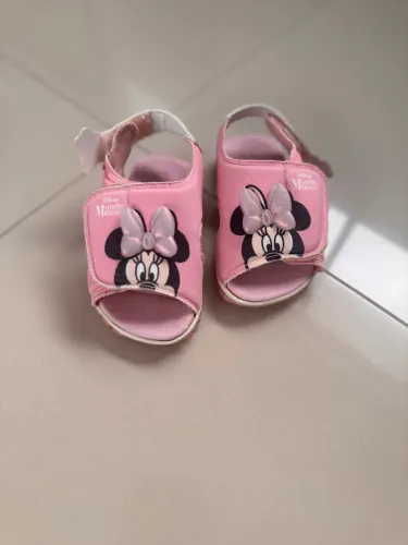 Sandália Minnie Infantil Rosa